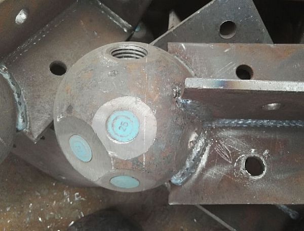 牙克石螺栓球球塞，网架配件